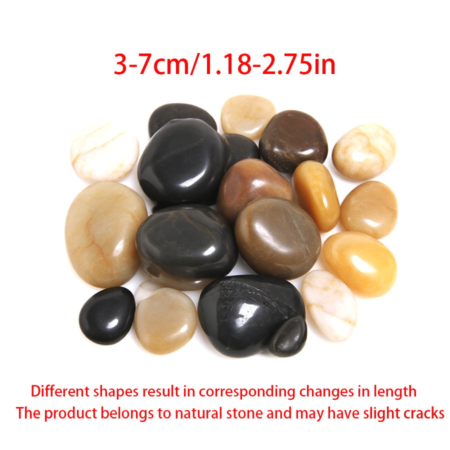 300-700g Smooth River Pebbles, - Aquarium Planted Fish Tank 评论和价格