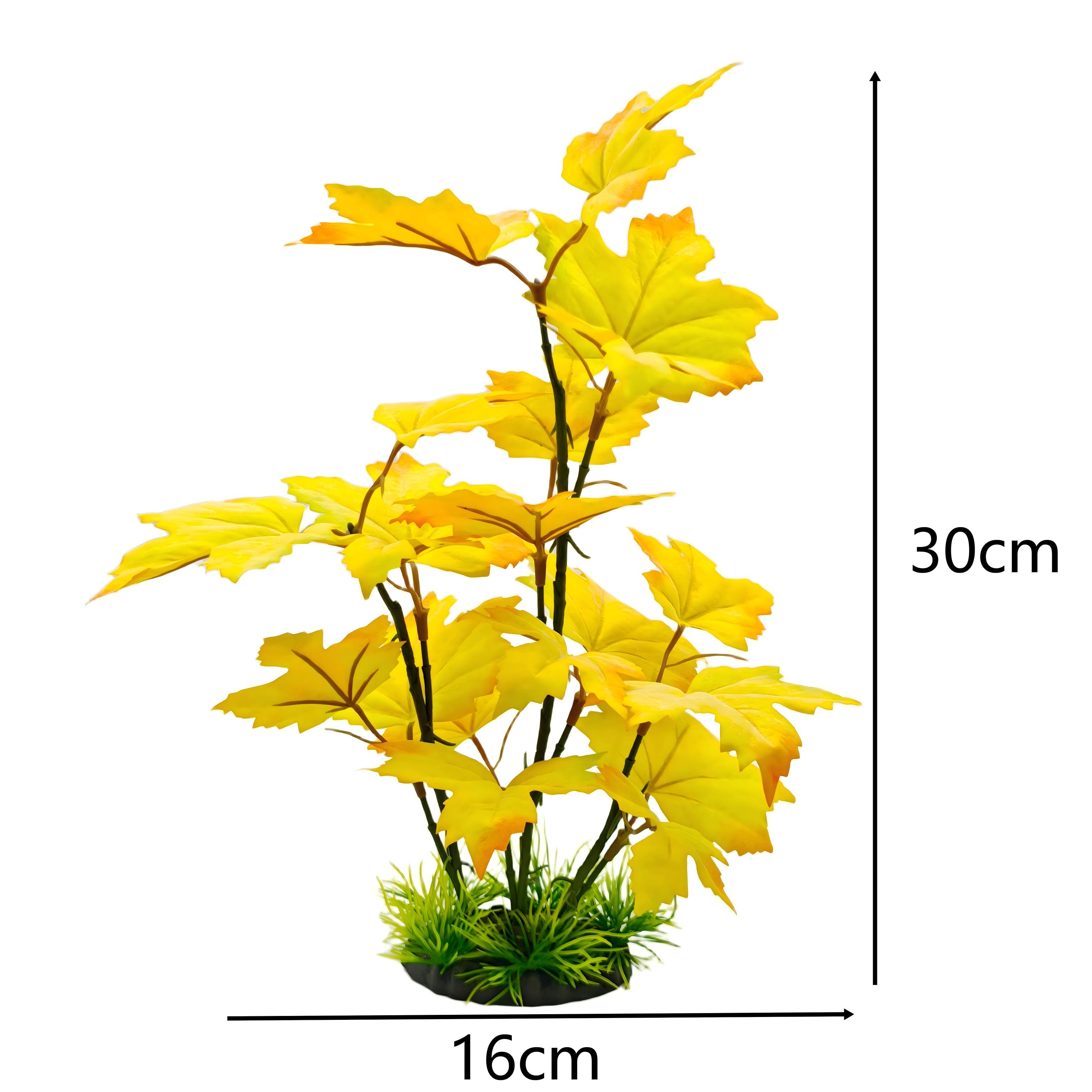 Artificial Leaves 30cm Aquariu - Planted Aquarium Yellow Water 评论和价格
