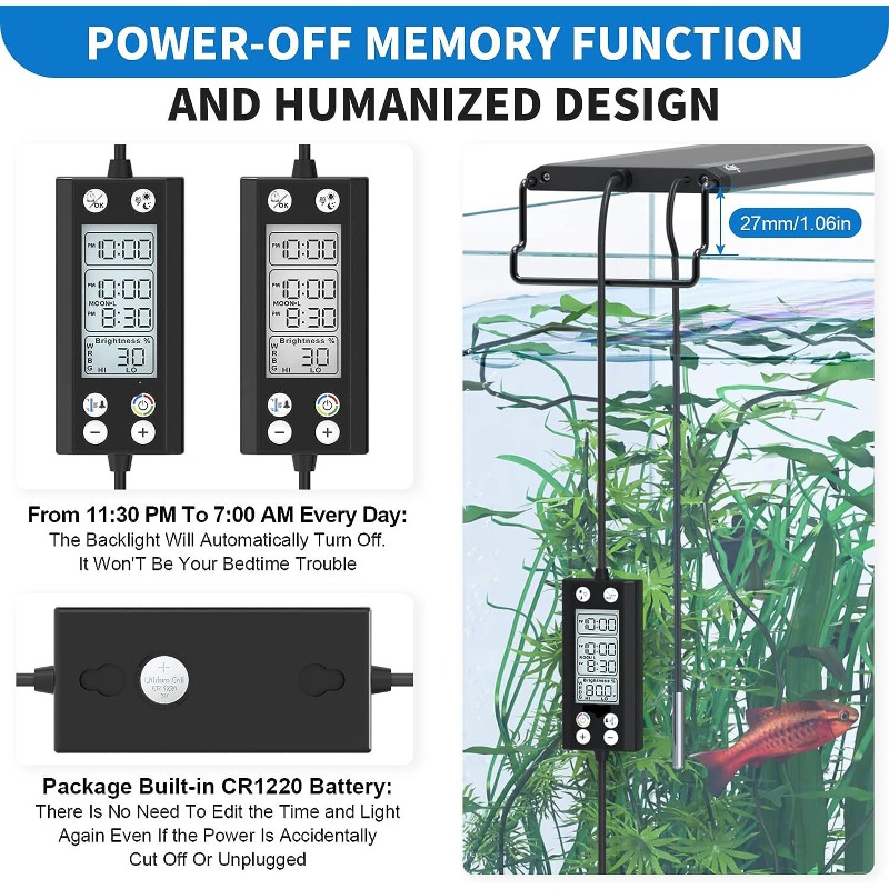24/7 Programmable Fish Tank Aq - Planted Aquarium Cycling 评论和价格