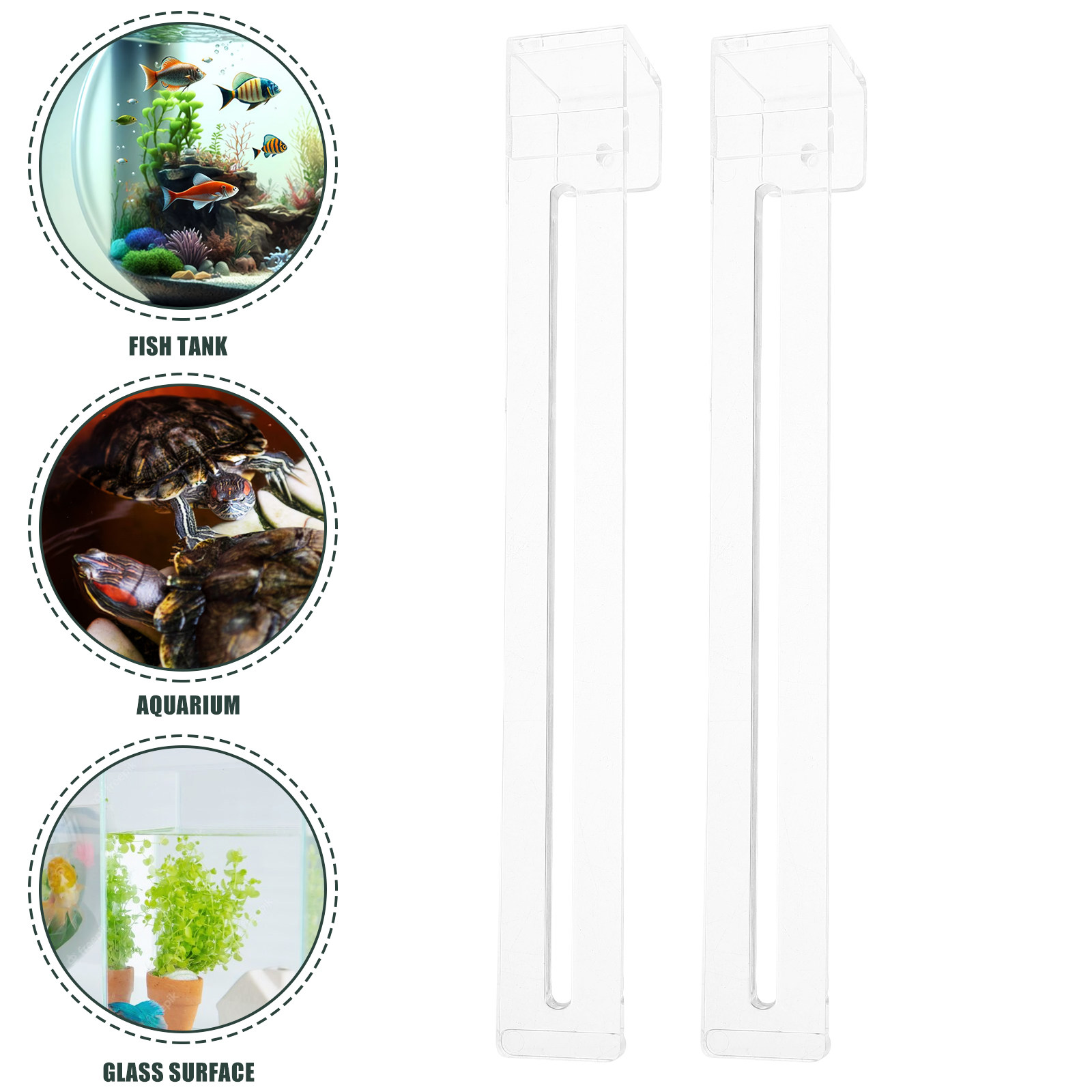2Pcs Transparent Adjustable Aq - Aquarium Plant Design 评论和价格
