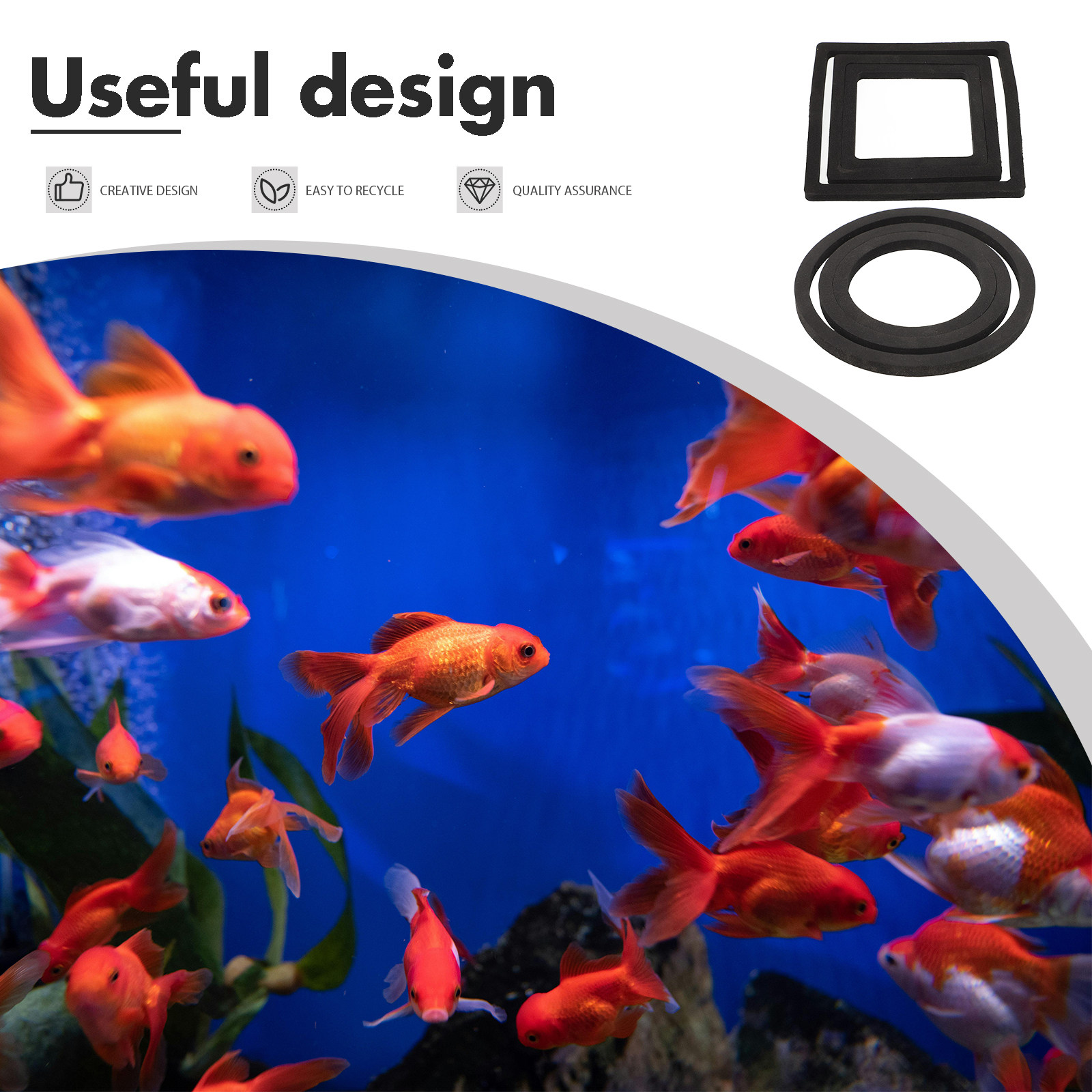 6Pcs Fish Feeding Rings Floati - Aquarium Planted Set Up 评论和价格